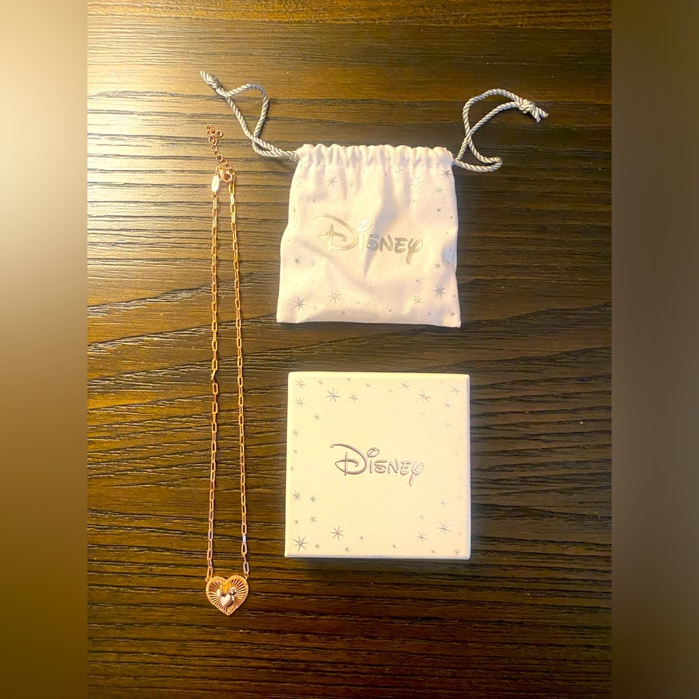 NEW Disney rose gold Minnie necklace